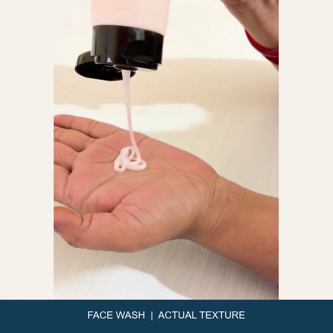 Face wash — actual texture